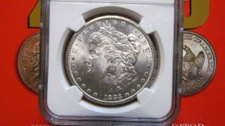 1883 Cc Morgan Silver Dollar Ngc Ms63