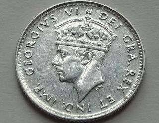 1945 Newfoundland 5 Five Cents Vf,  6a