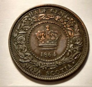1864 Nova Scotia Half Cent 3859