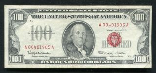 Fr.  1550 1966 $100 One Hundred Dollars Legal Tender United States Note Vf (d)