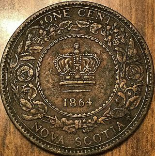 1861 Nova Scotia Large Cent Penny
