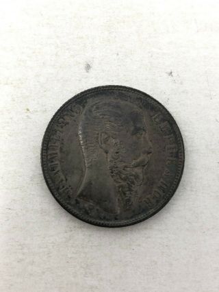 Mexico Maximilian Silver 50 Centavos 1866 Xf