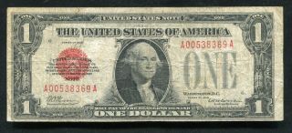 Fr.  1500 1928 $1 One Dollar Red Seal Legal Tender United States Note