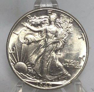 1942 Walking Liberty Silver Half Dollar Coin - Whoa :)
