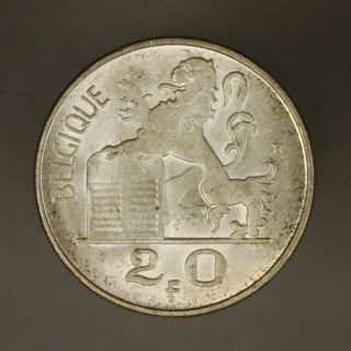 1954 Belgium 20 Francs Belgique 2