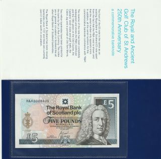 Scotland 5 Pounds Banknote 14.  5.  2004 P.  363 Uncirculated