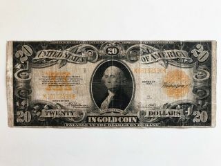 $20 Dollars 1922 Note Large Size Gold Certificate