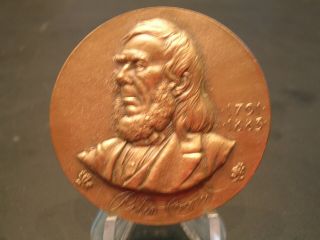 Peter Cooper Nyu Hall Of Fame Bronze Medal - Medallic Art Company