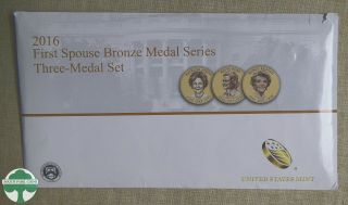 2016 First Spouse Bronze Medal Series Three - Medal Set W/ Envelope - U.  S.