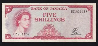 Jamaica - - - - - 5 Shillings 1964 - - - - - - Vf - - - - - -