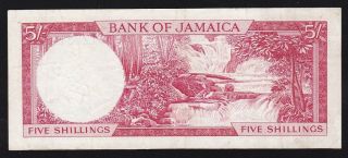 JAMAICA - - - - - 5 SHILLINGS 1964 - - - - - - VF - - - - - - 2