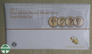 2012 First Spouse Bronze Medal Series Four - Medal Set W/ Envelope - U.  S.