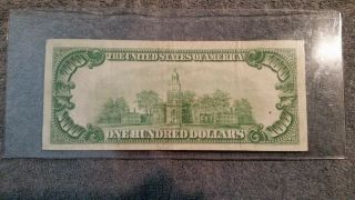 U.  S.  1928 Series 100 Dollar Bill Redeemable in Gold on Demand 2