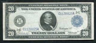 Fr.  972 1914 $20 Twenty Dollars Frn Federal Reserve Note Philadelphia,  Pa Vf,