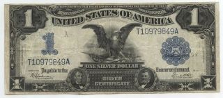 1899 $1 Silver Certificate - Large Currency Note - One Dollar - Bc889
