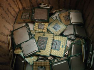 12 Pounds Of Scrap Cpus For Gold Recovery/scrap