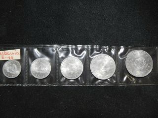 U17 Albania 1964 5 Coin Set