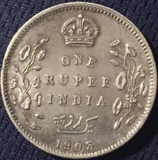 British India Rupee Silver 1903 Circulated - Combined