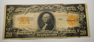 1922 $20 Gold Certificate