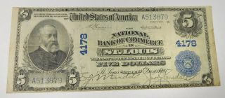1902pb $5 National Bank Of Commerce,  St.  Louis,  Missouri - Ch 4178