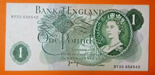 Bank Of England One Pound Note.  Page.  1970 - 1980