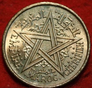 Uncirculated 1945 Morocco 50 Centimes Foreign Coin