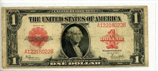 1923 $red Seal 1 Note Us Note 022b