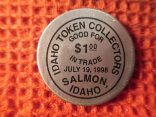 Salmon,  Idaho Susan B Anthony Sticker Dollar Trade Token