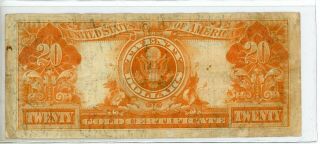 1922 Large Size $20 Gold Note Payable in Gold Coin 746 2