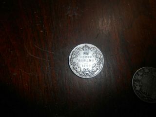 Canada/canadian 1936 25 Cents Silver Coin