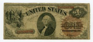 1880 Fr.  28 $1 United States Legal Tender Note