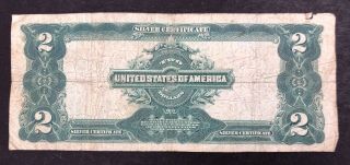 1899 United States $2 Dollar Silver Certificate 