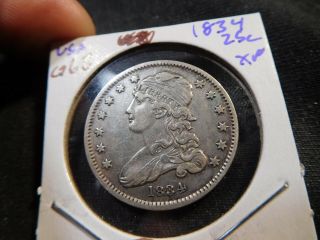 G68 Usa 1834 Capped Bust Quarter Xf
