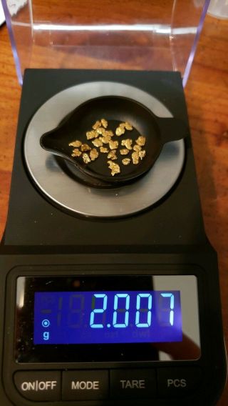 Gold Nuggets 2.  007 Grams 20 22k ❤alaska Pole Cat Creek Natural Jewelers Grade ❤