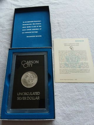 1883 - Cc Morgan Silver Dollar Uncirculated Us Gsa 8 Box &