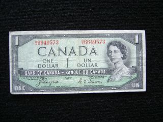 Canada P - 66a 1954 1 Dollar Fine,