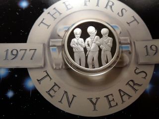 Mos Eisley Cantina Band Disney 1987 Star Wars 10th Anniversary 999 Silver Coin Z