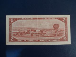 1954 Canada 2 Dollar Bank Note - Beattie/Raminsky - KU4358899 - EF,  Cond.  18 - 161 4