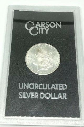 1883 Carson City Morgan Silver Dollar In Gsa Holder.  Mirrors