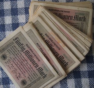 Fünfzig Millionen Mark Reichsbanknote,  1 September 1923 3