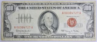 1966 Us $100 Legal Tender Note In Fine
