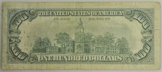 1966 US $100 Legal Tender Note in Fine 2