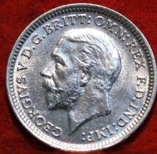 Uncirculated 1933 Great Britain 3 Pence Silver Foreign Coin