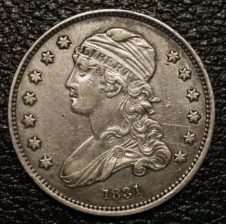 1831 Capped Bust Quarter.  Rare.  398000 Minted