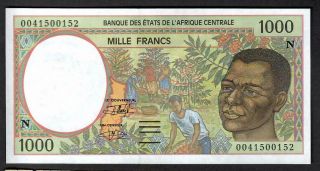 1000 Francs From Central African Rcepubli