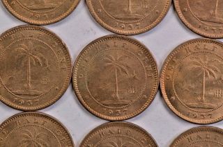 1937 Bu Liberia Half Cent.  99c