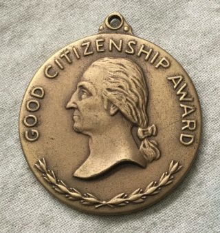 George Washington,  Daughters Of The American Revolution Award Medal Baker A - 356