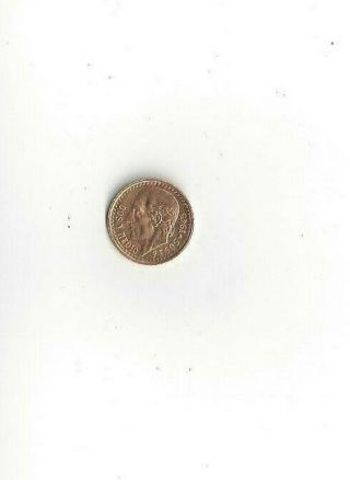 1945 Mexico Dos Y Medio Pesos (2 1/2 Pesos) Gold Coin (v)