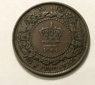1864 Brunswick One Cent 3639