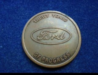 Ford 1933 30 Years Of Progress So Called Dollar Token.  Rare 2
